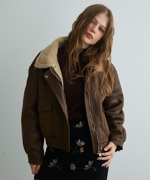 オーバーサイズムートンライクジャケット