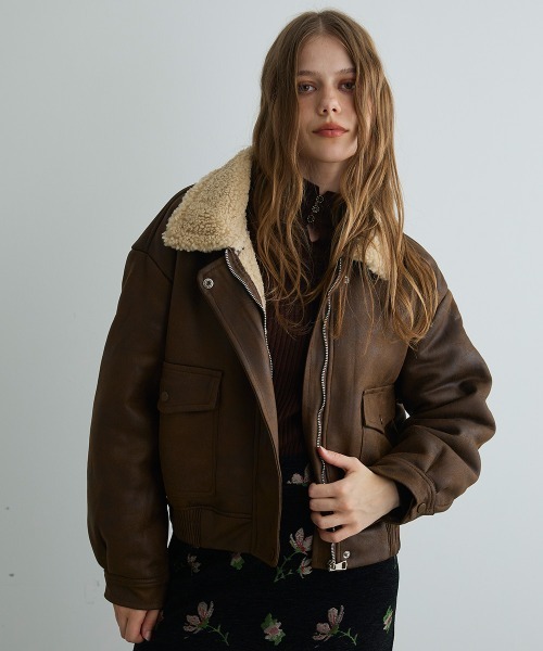 オーバーサイズムートンライクジャケット