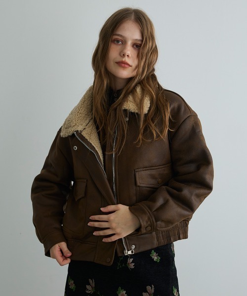 オーバーサイズムートンライクジャケット