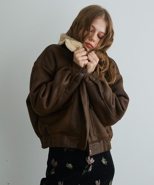 オーバーサイズムートンライクジャケット