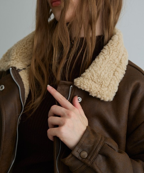 オーバーサイズムートンライクジャケット