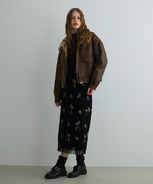 オーバーサイズムートンライクジャケット