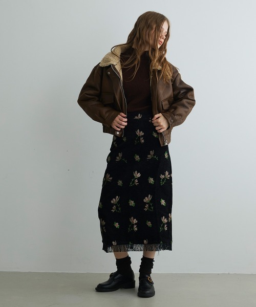 オーバーサイズムートンライクジャケット