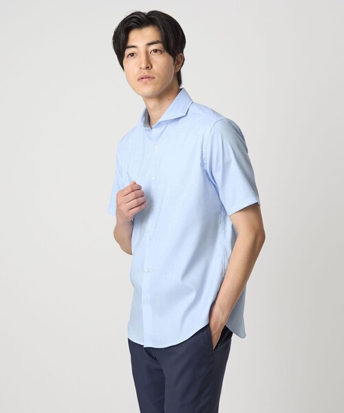 A DAY IN THE LIFE UNITED ARROWS(アデイインザライフユナイテッドアローズ)の「ドビークロス カッタウェイカラー ブルーシャツ-イージーケア-<A DAY IN THE LIFE>(シャツ/ブラウス・メンズ・ライトブルー/ロイヤルブルー/コバルトブルー・L/M/XL)」の13枚目の写真