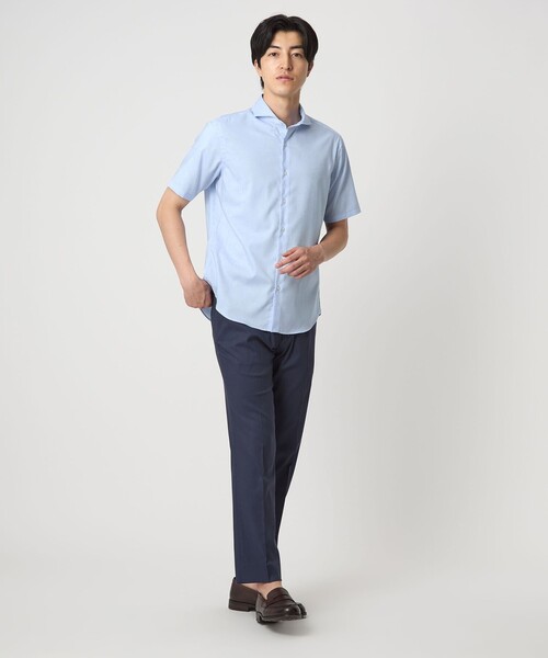 A DAY IN THE LIFE UNITED ARROWS(アデイインザライフユナイテッドアローズ)の「ドビークロス カッタウェイカラー ブルーシャツ-イージーケア-<A DAY IN THE LIFE>(シャツ/ブラウス・メンズ・ライトブルー/ロイヤルブルー/コバルトブルー・L/M/XL)」の14枚目の写真