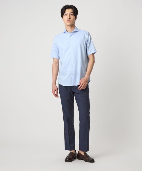 A DAY IN THE LIFE UNITED ARROWS(アデイインザライフユナイテッドアローズ)の「ドビークロス カッタウェイカラー ブルーシャツ-イージーケア-<A DAY IN THE LIFE>(シャツ/ブラウス・メンズ・ライトブルー/ロイヤルブルー/コバルトブルー・L/M/XL)」の15枚目の写真