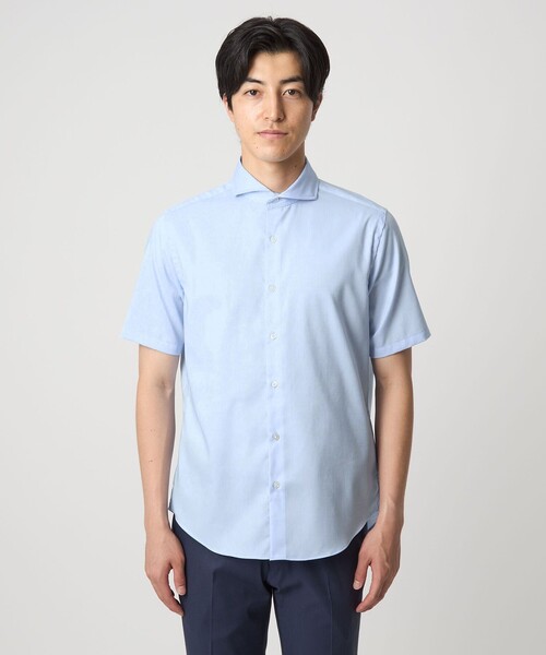 A DAY IN THE LIFE UNITED ARROWS(アデイインザライフユナイテッドアローズ)の「ドビークロス カッタウェイカラー ブルーシャツ-イージーケア-<A DAY IN THE LIFE>(シャツ/ブラウス・メンズ・ライトブルー/ロイヤルブルー/コバルトブルー・L/M/XL)」の16枚目の写真