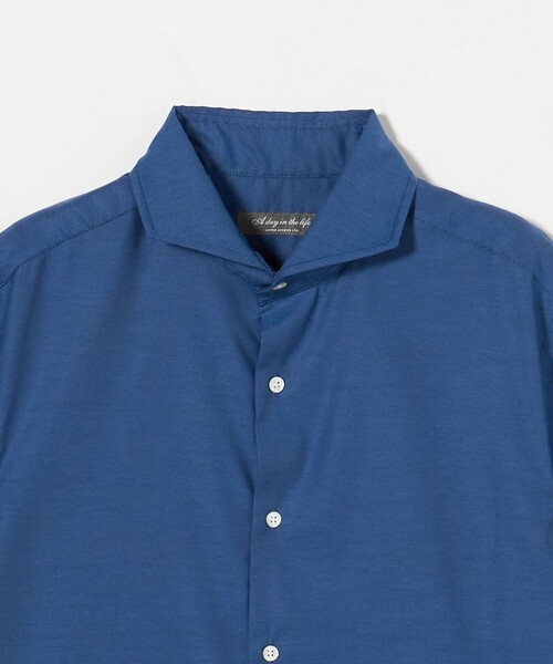 A DAY IN THE LIFE UNITED ARROWS(アデイインザライフユナイテッドアローズ)の「ドビークロス カッタウェイカラー ブルーシャツ-イージーケア-<A DAY IN THE LIFE>(シャツ/ブラウス・メンズ・ライトブルー/ロイヤルブルー/コバルトブルー・L/M/XL)」の4枚目の写真