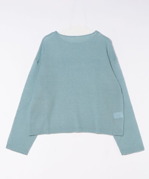 STYLEBLOCK（スタイルブロック）の「ニットシアープルオーバー（ニット/セーター・レディース・グレー/アイボリー/サックスブルー/ブラウン・M）」の4枚目の写真