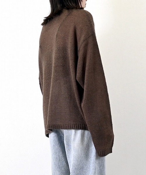 STYLEBLOCK（スタイルブロック）の「ニットシアープルオーバー（ニット/セーター・レディース・グレー/アイボリー/サックスブルー/ブラウン・M）」の8枚目の写真