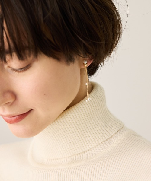ROPE' PICNIC(ロペピクニック)の「パールロングピアス(ピアス(両耳用)・レディース・シルバー/ゴールド・FREE)」の10枚目の写真
