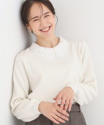 DRESKIP | 【衿取り外し可】レース衿ニット(ニット/セーター)