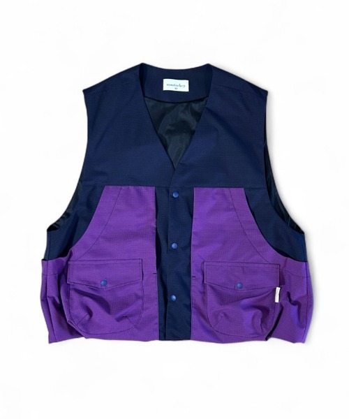 masterkey(マスターキー)の「mcg3745-COMFORT -VEST ハンティングベスト(MK26S-V-01)(ベスト・メンズ・ブラック/ホワイト/パープル・2/1)」の3枚目の写真