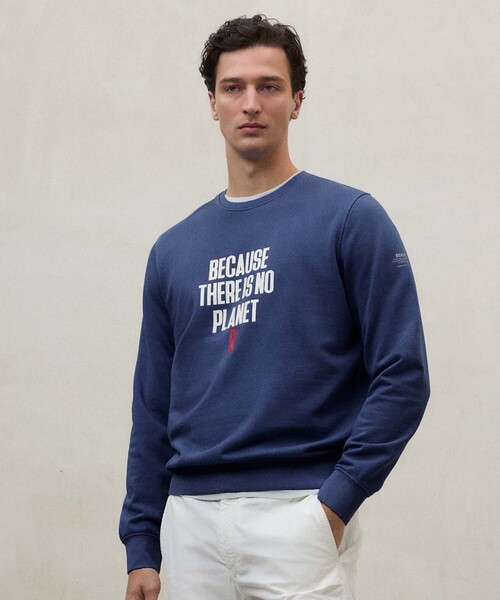 ECOALF(エコアルフ)の「BARDERA BECAUSE スウェット / BARDERA SWEATSHIRT MAN(スウェット・メンズ・ライトグレー/ブルー/グレー系その他2・L/M)」の3枚目の写真