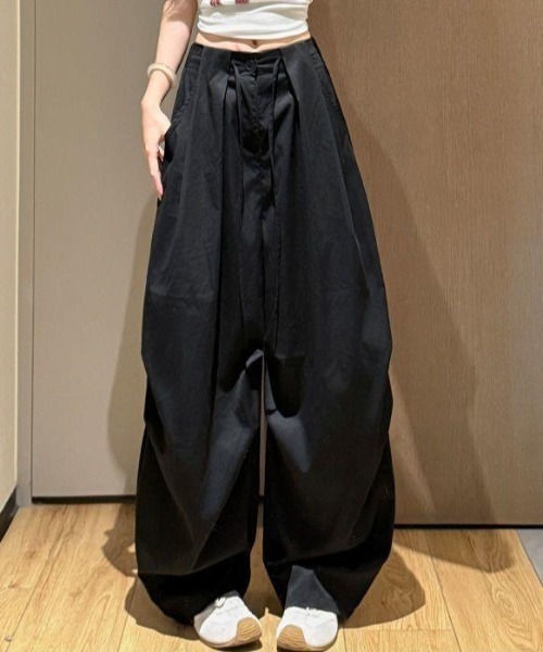 enlikeページ セール】ワイドレッグタックデザインパンツ（その他パンツ）｜ENLIKE