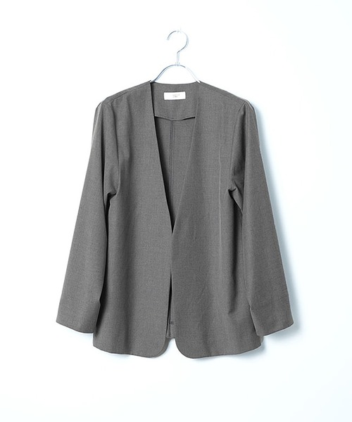 ノーカラージャケット（ノーカラージャケット）｜SOLAMONAT LARME