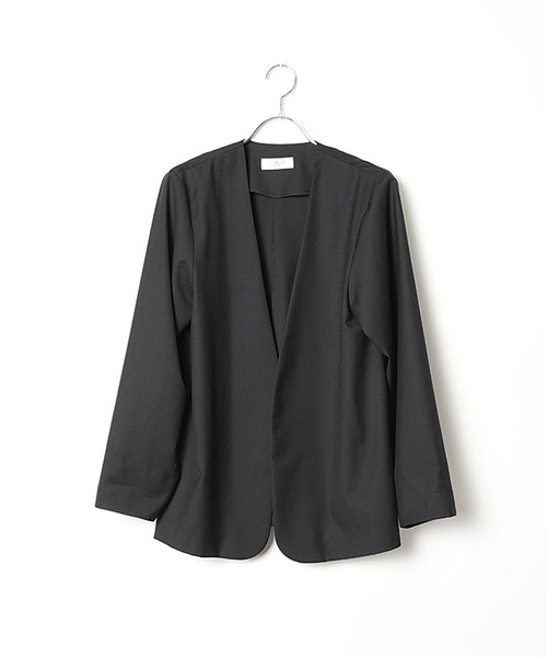 ソラモナラーム♡ウッディハウス　ノーカラージャケット ブラック　38 楽天市場】◇[SMLM-JK]SOLAMONAT LARME(ソラモナラーム) ノーカラー