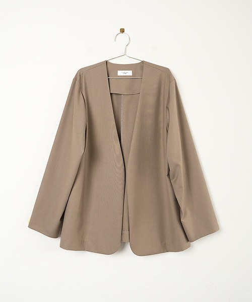 ノーカラージャケット（ノーカラージャケット）｜SOLAMONAT LARME