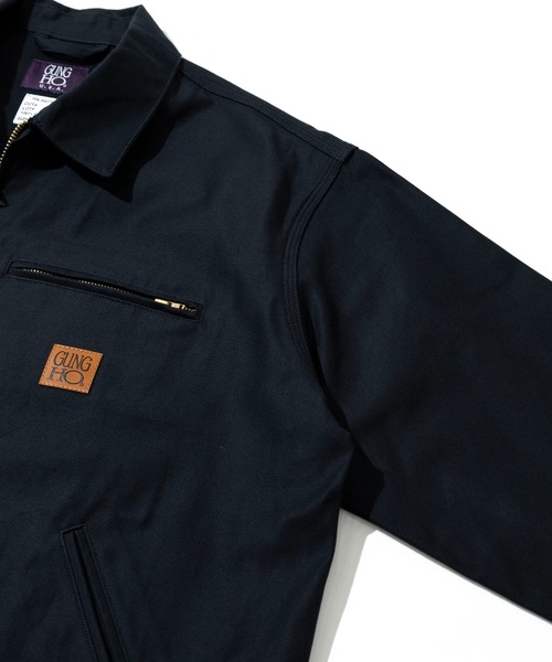 GUNG HO（ガンホー）の「GUNG HO/ ガンホー　BACK SATIN WORK JACKET（ブルゾン・メンズ・ベージュ/ブラック・MEDIUM/X-LARGE/LARGE）」の5枚目の写真