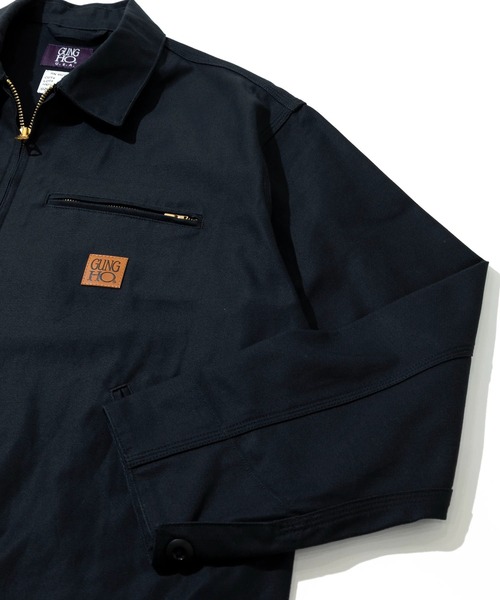 GUNG HO（ガンホー）の「GUNG HO/ ガンホー　BACK SATIN WORK JACKET（ブルゾン・メンズ・ベージュ/ブラック・MEDIUM/X-LARGE/LARGE）」の6枚目の写真