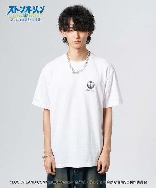 glamb(グラム)の「2 tone Jolyne T-shirts(Tシャツ/カットソー・メンズ・ホワイト/ブラック・S/M/L/XL)」の7枚目の写真