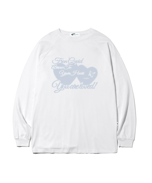 ESCAPEFROM(エスケープフロム)の「ブラーハートテキストプリントロングスリーブホワイト(Tシャツ/カットソー・レディース・その他・MEDIUM/LARGE/SMALL)」の2枚目の写真