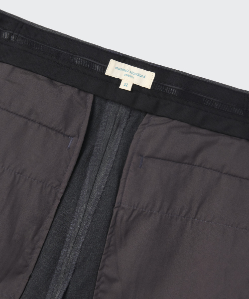 MUSINSA STANDARD(ムシンサスタンダード)の「リサイクルワンタックリラックステーパードヒドゥンバンディングクロップスラックス2パック(スラックス・メンズ・その他・40/38/30/26/27/28/29/34)」の6枚目の写真