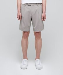 軽量隠しバンディングハーフスラックス[ライトベージュ]