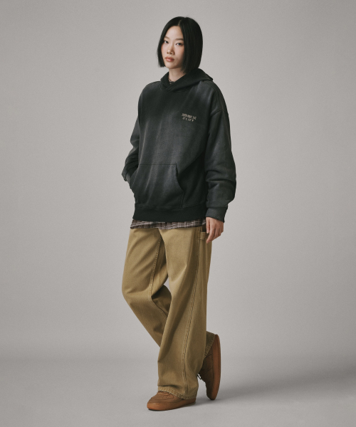 Verdnt（バーダント）の「ガーメントダイ カーペンター ワイドコットンパンツ [ティンバー]（その他パンツ・レディース・その他・SMALL/MEDIUM/LARGE）」の6枚目の写真