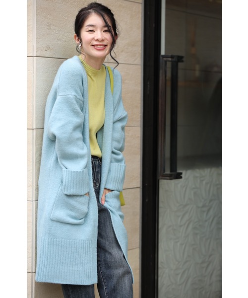 cawaii（カワイイ）の「(NEW)触ればやみつき ふわもちカーディガン（カーディガン/ボレロ・レディース・ブラウン/ブラック/ライトブルー・FREE）」の3枚目の写真