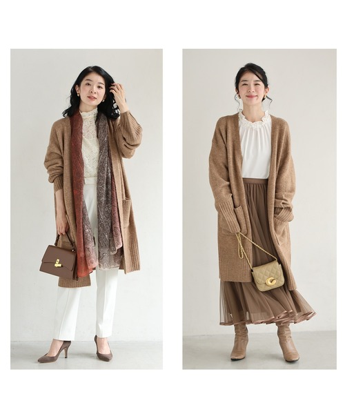 cawaii（カワイイ）の「(NEW)触ればやみつき ふわもちカーディガン（カーディガン/ボレロ・レディース・ブラウン/ブラック/ライトブルー・FREE）」の7枚目の写真