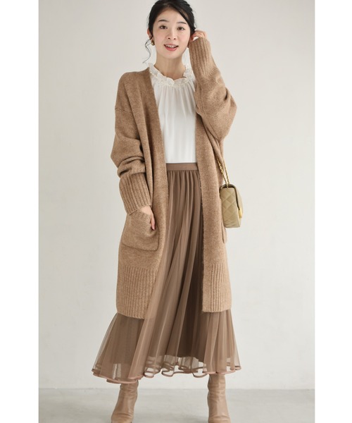 cawaii（カワイイ）の「(NEW)触ればやみつき ふわもちカーディガン（カーディガン/ボレロ・レディース・ブラウン/ブラック/ライトブルー・FREE）」の22枚目の写真