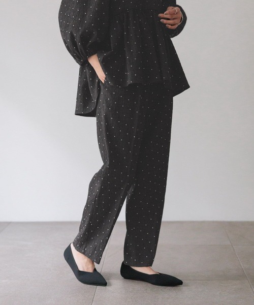 LOWRYS FARM(ローリーズファーム)の「daymeジャガードテーパードパンツ 628650(その他パンツ・レディース・ブラック/ネイビー・MEDIUM/LARGE)」の8枚目の写真