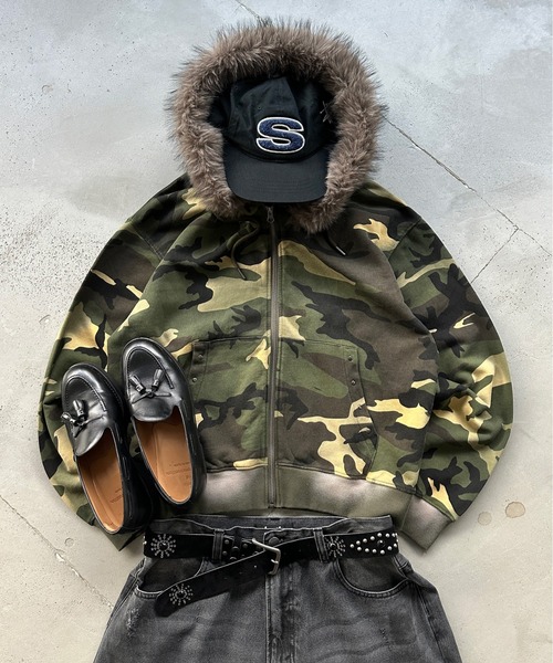 kutir（クティール）の「2WAY FAKE FUR HOOD ZIP PARKA／2WAYフェイク