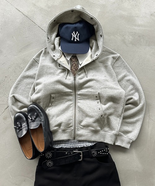 セール】2WAY FAKE FUR HOOD ZIP PARKA／2WAYフェイクファーフード