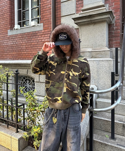 kutir（クティール）の「2WAY FAKE FUR HOOD ZIP PARKA／2WAYフェイク