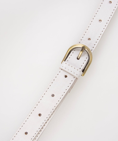 PEAKS PEAK(ピークスピーク)の「ピークスピーク PEAKS PEAK / 牛革レザーメッシュボディショルダー(ショルダーバッグ・レディース・キャメル/ブラック/アイボリー/シルバー・FREE)」の11枚目の写真