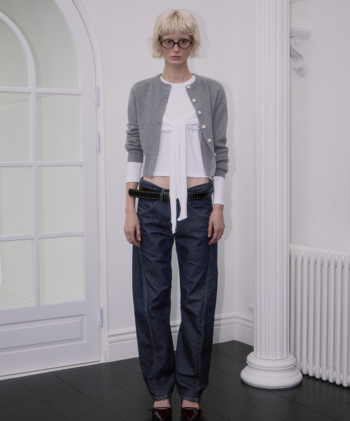 Soft Nut Button Cardigan [Gray]（カーディガン/ボレロ）｜ROSEFRANTZ