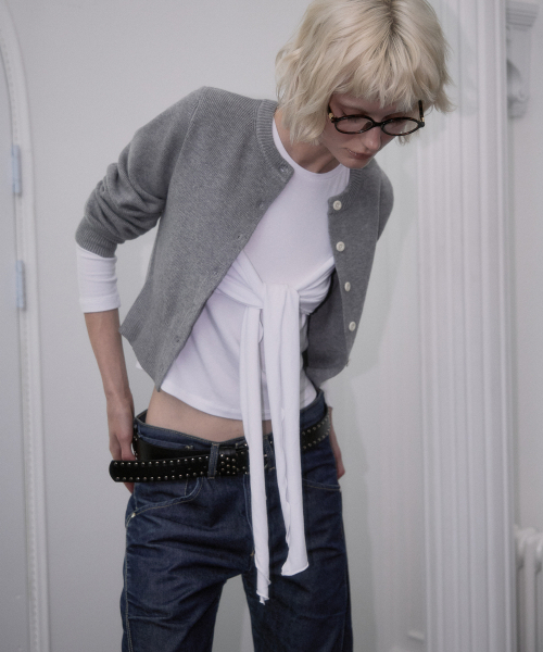 ROSEFRANTZ（ロゼフランツ）の「Soft Nut Button Cardigan [Gray]（カーディガン/ボレロ・レディース・アッシュグレー・OS）」の5枚目の写真