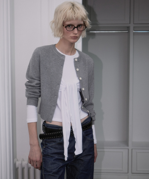 ROSEFRANTZ（ロゼフランツ）の「Soft Nut Button Cardigan [Gray]（カーディガン/ボレロ・レディース・アッシュグレー・OS）」の7枚目の写真