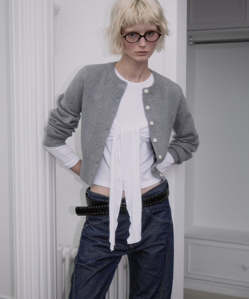 ROSEFRANTZ（ロゼフランツ）の「Soft Nut Button Cardigan [Gray]（カーディガン/ボレロ・レディース・アッシュグレー・OS）」の8枚目の写真
