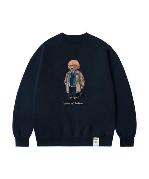 GRAVER（グレーバー）の「[ユニセックス]ペリトマンツーマン_4カラー（スウェット・レディース・ブラック/アイボリー系4/ライトグレー/ブラック系1/ブラック系その他4/ライトグレー系4/ネイビー系2/ライトグレー系3/ブラック系2/ブラック系その他3/ネイビー/ライトグレー系2/アイボリー系3/アイボリー系2/アイボリー/ネイビー系4/ネイビー系3・LARGE/MEDIUM/SMALL）」の15枚目の写真