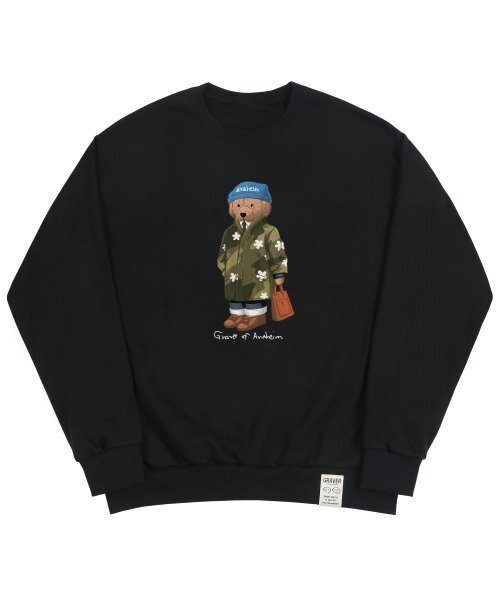 GRAVER（グレーバー）の「[ユニセックス]ペリトマンツーマン_4カラー（スウェット・レディース・ブラック/アイボリー系4/ライトグレー/ブラック系1/ブラック系その他4/ライトグレー系4/ネイビー系2/ライトグレー系3/ブラック系2/ブラック系その他3/ネイビー/ライトグレー系2/アイボリー系3/アイボリー系2/アイボリー/ネイビー系4/ネイビー系3・LARGE/MEDIUM/SMALL）」の3枚目の写真