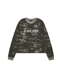 AAKAM | Waffle Camouflage Long Sleeve (Khaki)(Tシャツ/カットソー)