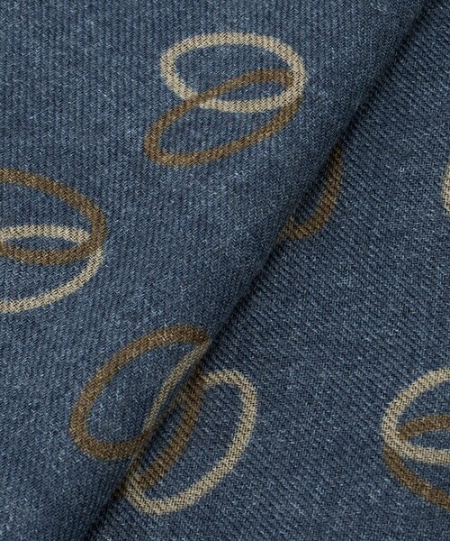 UNITED ARROWS（ユナイテッドアローズ）の「＜molteni＞サークルプリント ストール（マフラー・メンズ・ネイビー・FREE）」の5枚目の写真
