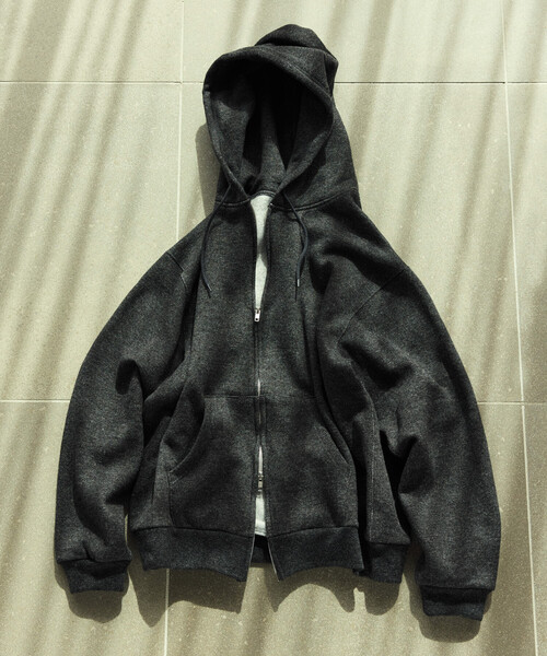 リラックスフィット ウォッシャブル ウール コットン スウェット