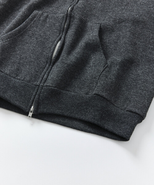 FREAK'S STORE(フリークスストア)の「リラックスフィット ウォッシャブル ウール コットン スウェット ジップパーカー(パーカー・メンズ・チャコールグレー/オレンジ/オフホワイト/グレー・MEDIUM/LARGE)」の17枚目の写真