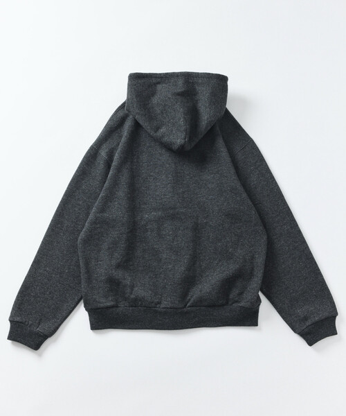 FREAK'S STORE(フリークスストア)の「リラックスフィット ウォッシャブル ウール コットン スウェット ジップパーカー(パーカー・メンズ・チャコールグレー/オレンジ/オフホワイト/グレー・MEDIUM/LARGE)」の13枚目の写真