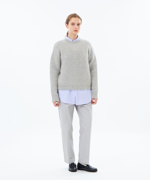 MACKINTOSH PHILOSOPHY（ﾏｯｷﾝﾄｯｼｭ ﾌｨﾛｿﾌｨｰ）の「【WEB&一部店舗限定】ヤクフォックスローゲージニット（ニット/セーター・レディース・グレー系その他2/ブラウン/グリーン・38）」の12枚目の写真