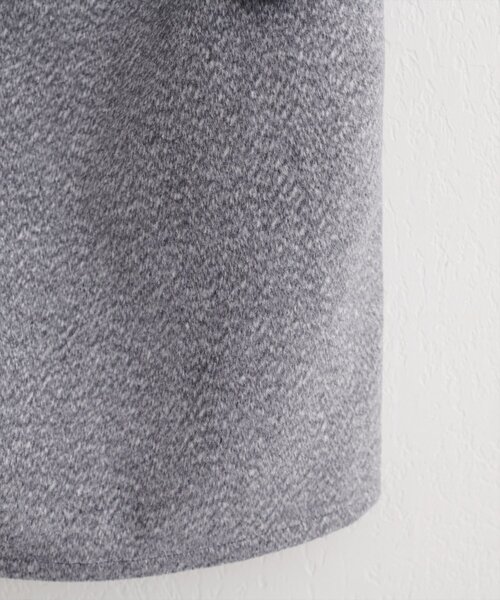 natural couture（ナチュラルクチュール）の「【WEB限定】杢調フェイクウールミニジャンスカ（ワンピース・レディース・ブラウン/グレー/チャコールグレー・FREE）」の8枚目の写真